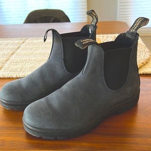 Brand new blue suede blundstones